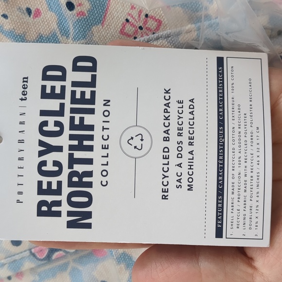 Floral Blue Backpack - Picture 2 of 3